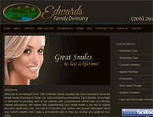 Tablet Screenshot of edwardsdentistry.com
